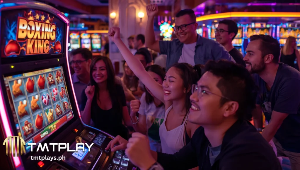 Spin para sa knockout moments sa Boxing King Slot na puno ng bonus